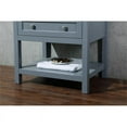 thumbnail image 6 of Stufurhome Marla 30" Gray Marble Top Bathroom Vanity with Mirror, 6 of 8