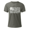 thumbnail image 4 of Caqnni Patriotic American T-Shirt for Men 4th of July - USA Flag Shirts for Guys(Dark Gray,XXL), 4 of 5