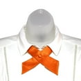 thumbnail image 3 of Solid Orange Crossover Tie For Women, 3 of 4