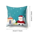 thumbnail image 4 of E Christmas Pillowcase Holiday Decor Throw Pillow Cover For Home Decoration Made Of Polyester Fabric With Christmas Patterns Size 17.7 By 17.7 Inches 1 Piece Set For Sofa Bed And Couch, 4 of 4