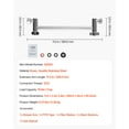 thumbnail image 2 of VEVOR Shower Head Extension Arm, 11 Inches, Brass Shower Arm Extender with Flexible Adjustable Angle Height, Chrome Finish,G1/2 Universal Thread Connector Compatible,for Rain & Handheld Showerhead, 2 of 9