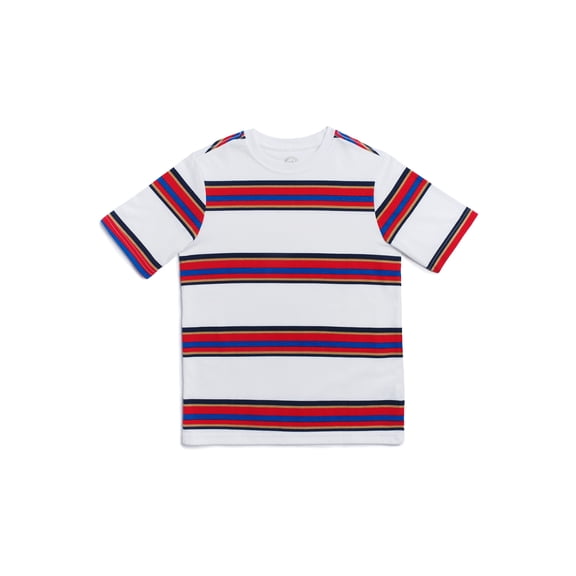Wonder Nation Little Boys & Big Boys Short Sleeve Stripe Tee