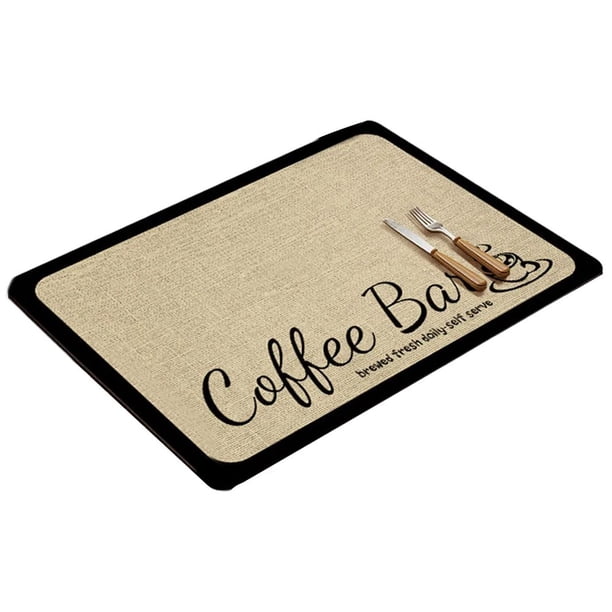 Alfombra absorbente de máquina de café de 30*40CM, Alfombra de drenaje, Alfombra para seca y libre de lavado para cocina