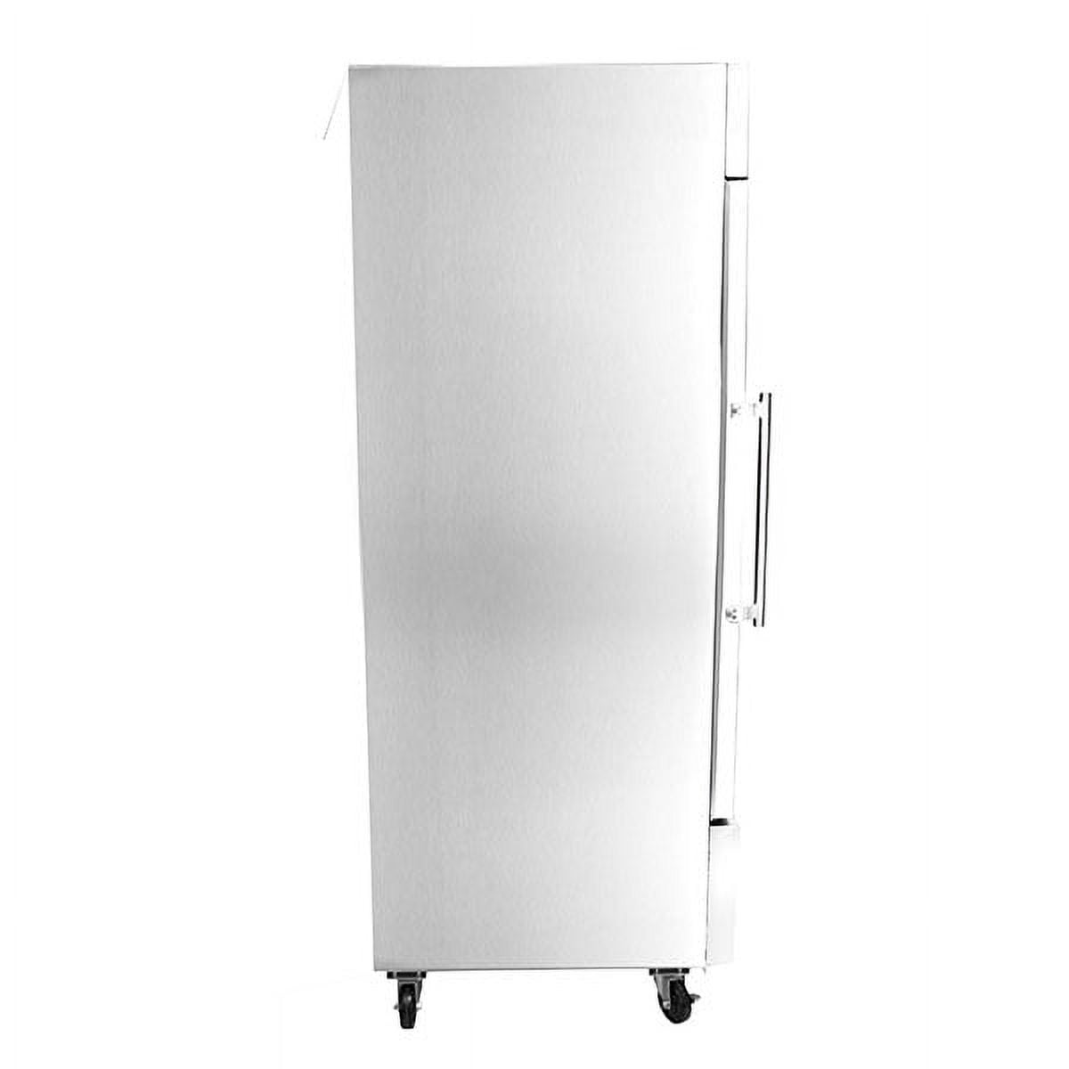 Heavy Duty Commercial Stainless Steel 23 cu ft Glass Door Reach-In Refrigerator (1 Door)