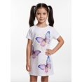 thumbnail image 4 of Comfortable Everyday Short Sleeve Summer Dress for Girls Comfort-Fit Casual Dress Round Neck Junior Girls Age 7-13, 4 of 6