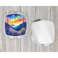 thumbnail image 4 of Colorful Delphinium Compact Mirror 2.75 in x 3 in, 4 of 4