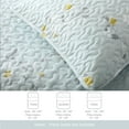 thumbnail image 6 of Exclusivo Mezcla Microfiber Twin Size Quilt Set, 2 Pieces Lightweight Bedspreads/ Coverlet/ Bedding Set with 1 Pillow Sham, Floral Pattern (68"x 88", Light Green), 6 of 7