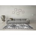 thumbnail image 3 of Ahgly Company Indoor Square Abstract Gray Modern Area Rugs, 3' Square, 3 of 4
