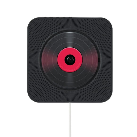 crativent Wall Mounted CD Player Surround Sound FM Radio Bluetooth USB MP3 Disk Black