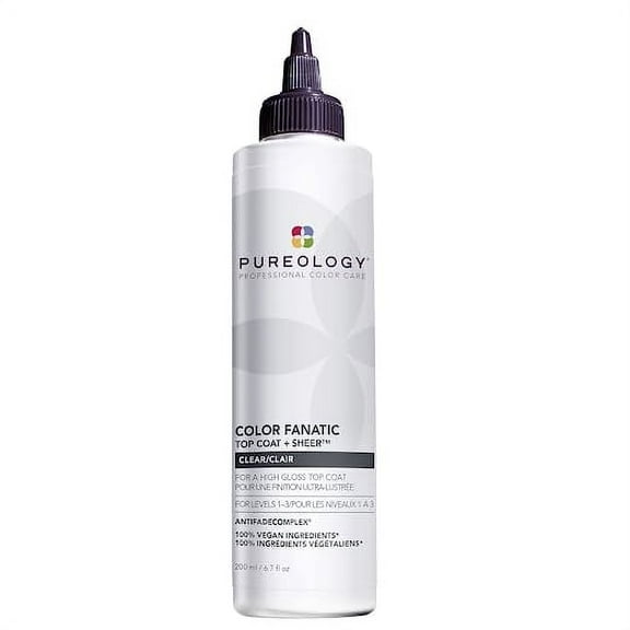 Pureology Color Fanatic Top Coat   Tone, High-Gloss Hair Toner | Hair Glaze for Color-Treated Hair | For Brown and Dark Hair | 6.7 Fl Oz
