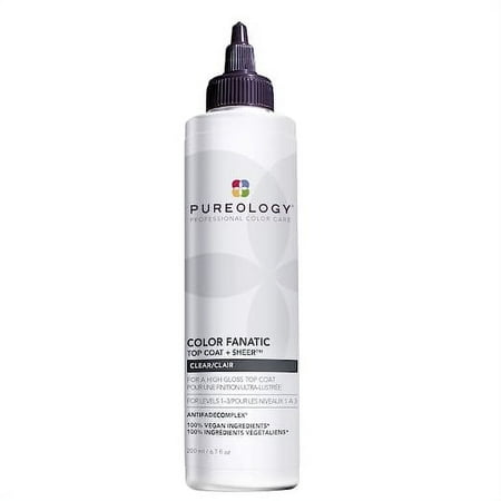 Pureology Color Fanatic Top Coat + Tone, High-Gloss Hair Toner | Hair Glaze for Color-Treated Hair | For Brown and Dark Hair | 6.7 Fl Oz