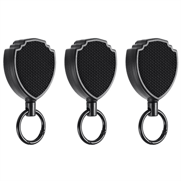 Retractable Keychain with Steel Wire Design, Multitool Carabiner Badge Holder, Easy-To-Pull Keychain Clip Id Holder Tool