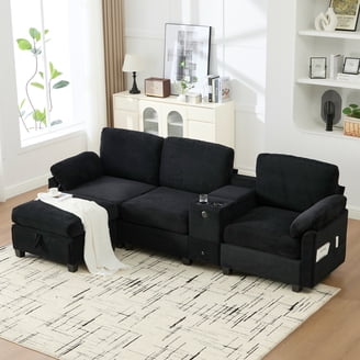 Lakeview 6-piece Upholstered Modular Sectional Chocolate - Walmart.com