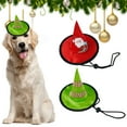 thumbnail image 2 of Mightlink Dog Christmas Hat Adjustable Wide Brim Ultra-Light Non-Fading Wear Resistant Dress Up Polyester Dog Cat Christmas Cosplay Hat Headdress Pet Accessories, 2 of 6