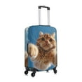 thumbnail image 6 of Cauagu Playful Cat Fisheye View Print Travel Luggage Cover,Travel Dust-proof Suitcase Cover Softside Suitcase Protector for 18-32inch,Not Included Suitcase, 6 of 8