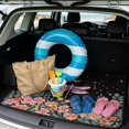thumbnail image 2 of KUIFORTI Floral Dragonfly Car Trunk Liner 29" x 39" Washable Trunk Protective Mat Vehicle Interior Accessories Easy to Clean Dustproof Fits Most Sedan & SUV, 2 of 7