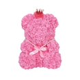 thumbnail image 3 of Rose Bear Teddy Bear with Ribbon Forever Artificial Rose Anniversary Christmas Valentines Gift, 3 of 5