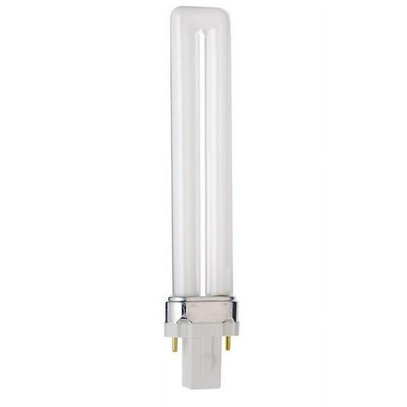 Satco 9W 2700K 2-Pin T4 Twin Tube Compact Fluorescent Bulb