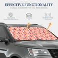 thumbnail image 4 of Vsdgher Bunny And Strawberry Print Car Windshield Sun Shade, Reflective Sunshade Window Sunshade Sun Visor Protector Fit for Cars,Trucks,SUVs-Small, 4 of 6