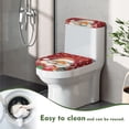 thumbnail image 5 of HELLHERO Toilet Lid Cover Set 2 Pieces U-Shaped Stylish Easter Santa Claus, 5 of 8