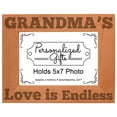 thumbnail image 1 of ThisWear Mother's Day Gift Grandma's Love is Endless Wood Laser 5x7 Landscape Picture Frame, 1 of 2