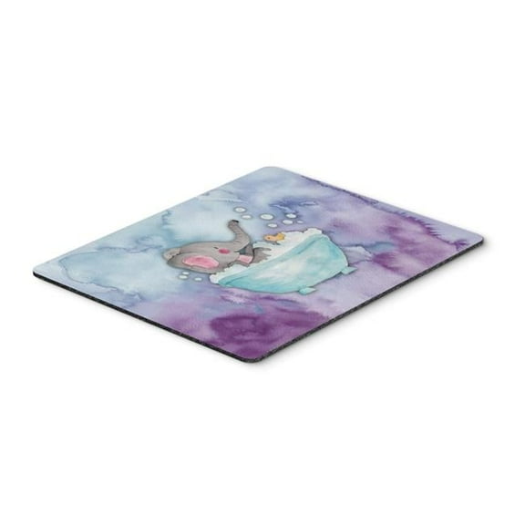 Elephant Bathing Watercolor Mouse Pad, Hot Pad or Trivet