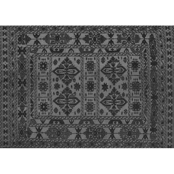 Ahgly Company Indoor Rectangle Persian Gray Traditional Area Rugs, 2' x 5'