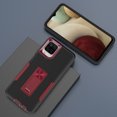 thumbnail image 3 of for Samsung Galaxy A12 4G Case: Military Grade Protection Shockproof Phone Cover Build-in Hidden Kickstand & Rugged TPU Shell | Matte Durable Drop Proof Heavy Duty Case,Black+Winered, 3 of 9