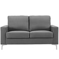thumbnail image 4 of Modway Allure Modern Steel & Fabric Upholstered Sofa in Gray/Silver, 4 of 4