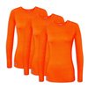 Sivvan Lot de 3 T-Shirts à Manches Longues Confort pour Femmes