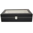 thumbnail image 3 of POINTERTECK 12 Compartments Top-level Opening Style Leather Watch Collection Box, 3 of 9