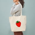 thumbnail image 3 of CafePress - Cute Strawberry Tote Bag - Unisex Canvas Tote Bag, Beige, 1-Piece, 3 of 7