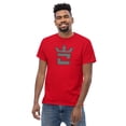 thumbnail image 4 of CROWN DOUBLE GRAY Men's classic tee (Red, 4XL), 4 of 6