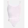 thumbnail image 5 of No Boundaries Seamless Cami Bra and Thong Panties Set, 2 Piece, Women's XS-XXXL, 5 of 5