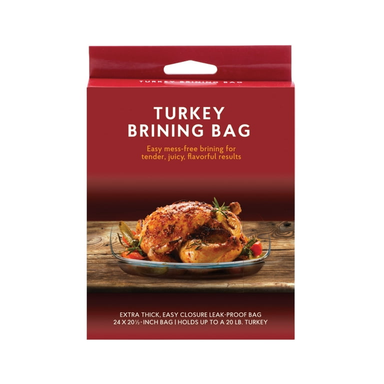Large Turkey Brine Bags Heavy Duty for Turkey or Ham, 2 Pack, with Cooking Twine