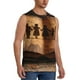 thumbnail image 2 of Fotbe Vintage Family History Book Men's Camiseta sin Mangas Estampada para Hombres, Playera Casual para Gimnasio, Entrenamiento, Playa-3X-Large, 2 of 7