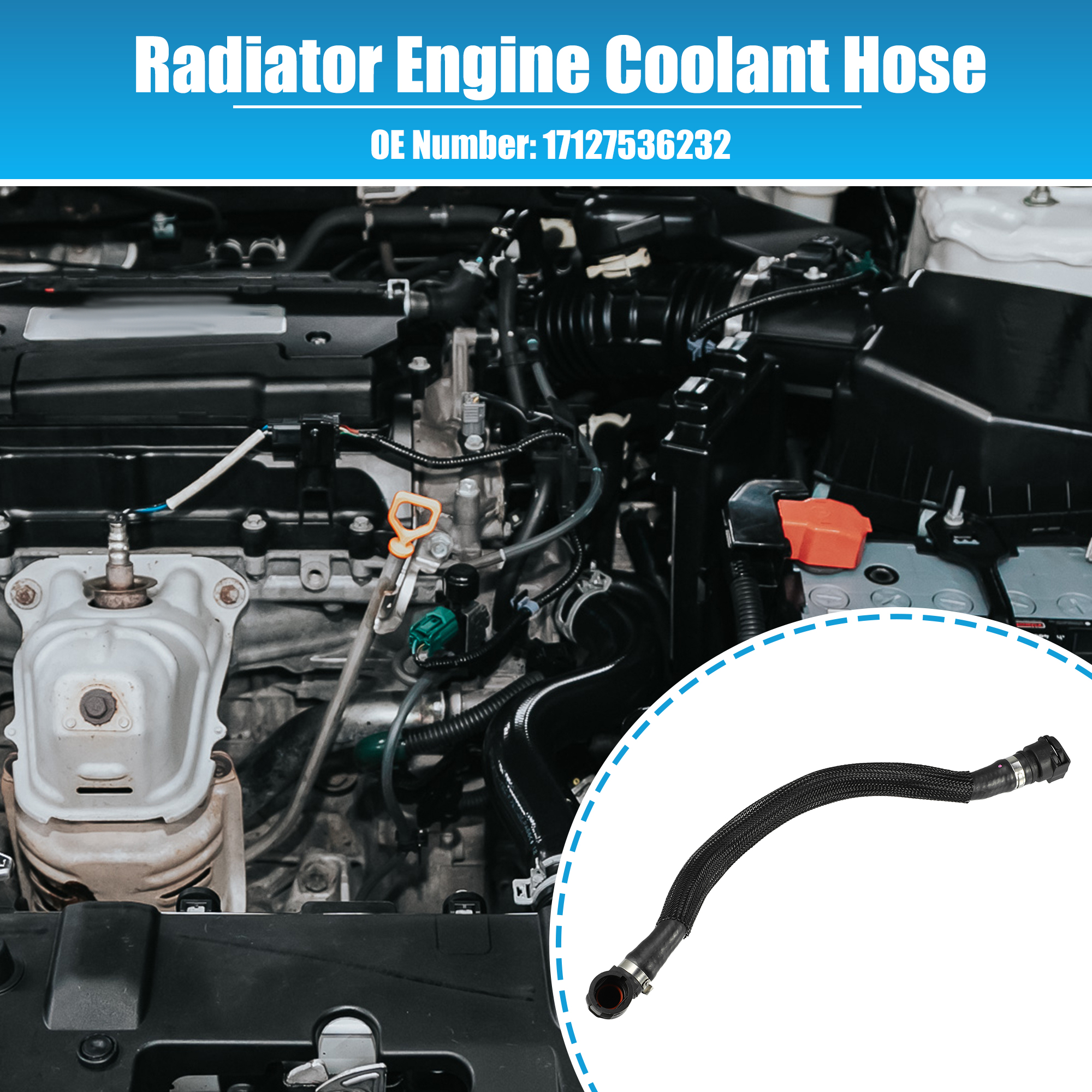 Unique Bargains Radiator Coolant Hose for BMW X5 2007 2008 2009 2010 XDrive48i