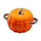 thumbnail image 1 of Olla de cerámica para estofado, olla de cerámica para sopa, tazón de pasta de porcelana fácil de limpiar con tapa Naranja, 1 of 9