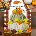 thumbnail image 6 of SDJMa Fall Table Runner, Buffalo Plaid Pumpkin Maple Leaf Autumn Harvest Thanksgiving Table Decoration for Holiday Party Dining Room Kitchen Home Decor, 13 x 72 Inch, 6 of 8