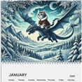 thumbnail image 2 of Calendario Arte Fantasy Cat Dragon Calendar 2025 para Casa Y Oficina, 2 of 9
