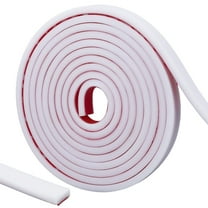 3ms 9.8ft x 0.6inch Peel and Stick Trim White Self-Adhesive Soft Decorative Strip Wall Molding Trim for Walls Chair Rail Panel Moulding for Home Decor Tile Edge Door Mirror Frame