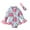 BU2, variant on Mercatoo Baby Girl Swimsuit Floral Long Sleeve Zipper Ruffle Swimwear Hairband 2Pcs Rash Guard Beach Swim Outfit Clothes