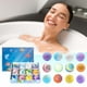 thumbnail image 4 of Bolas de baño, esponjas de ducha, 12 paquetes de bombas de baño para niños, bombas de baño orgánicas naturales, juguetes de baño para niñas y niños, regalos de cumpleaños para niños, esponja de baño., 4 of 5