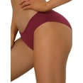 thumbnail image 4 of FAB CURVES Ropa interior menstrual para mujeres, bragas hipster de tiro medio, disponibles en talla grande S color burdeos, 4 of 4