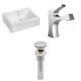 thumbnail image 1 of Imaginations Américaines 20.25-po. W Vessel Set Blanc, 1 of 9