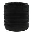 thumbnail image 2 of Winter Warm Plus Fluff Line Stripe Bib Cover Solid Color Collar Thick Knit Bib, 2 of 3