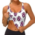 thumbnail image 3 of KLL Cute Number 8 for Workout Tank Tops for Women,U Back Fitness Top Built in Shelf Bras Padded Fit for Yoga Gym-Medium, 3 of 8