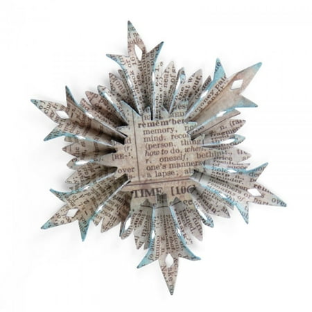 Sizzix Sizzlits Decorative Strip Die By Tim Holtz, Snowflake Rosette