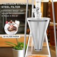 thumbnail image 3 of Cold Brew Coffee Maker, Iced Coffee Maker in Stainless Steel and Borosilicate Glass, Cold Brew Drip Coffee Maker with Slow Drip Technology, Iced Tea Maker 2-4 Cup, 3 of 6