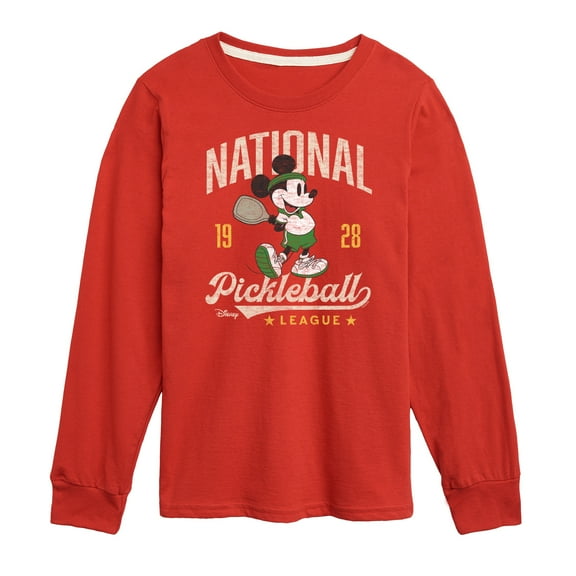Disney - Mickey Pickleball League - Toddler & Youth Long Sleeve Graphic T-Shirt